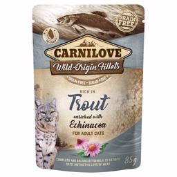 Carnilove Vådfoder til Kat Wild Origin Fillets med Ørred & Solhat 85g